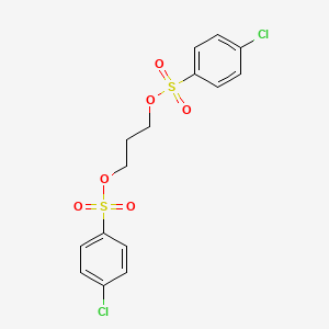 molecular formula C15H14Cl2O6S2 B15488887 Propane-1,3-diyl bis(4-chlorobenzenesulfonate) CAS No. 6634-70-4