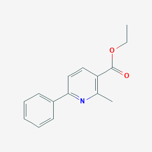 molecular formula C15H15NO2 B154889 Ethyl 2-methyl-6-phenylpyridine-3-carboxylate CAS No. 1702-14-3