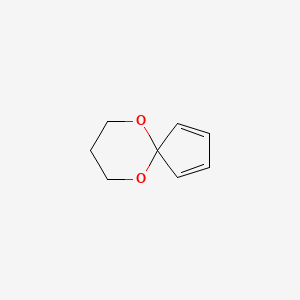 molecular formula C8H10O2 B15488913 6,10-Dioxaspiro[4.5]deca-1,3-diene CAS No. 4664-33-9