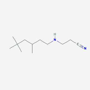 3-(3,5,5-Trimethylhexylamino)propanenitrile