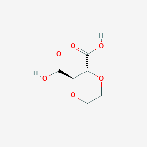 molecular formula C6H8O6 B15488944 (2R,3R)-1,4-dioxane-2,3-dicarboxylic acid CAS No. 6938-87-0