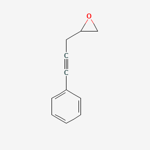 molecular formula C11H10O B15488951 Oxirane, (3-phenyl-2-propynyl)- CAS No. 3305-63-3