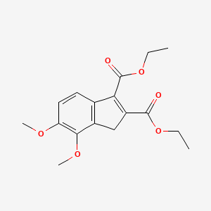 molecular formula C17H20O6 B15488978 diethyl 4,5-dimethoxy-3H-indene-1,2-dicarboxylate CAS No. 6286-87-9