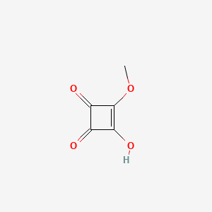 molecular formula C5H4O4 B15488994 3-Hydroxy-4-methoxycyclobut-3-ene-1,2-dione CAS No. 5231-86-7