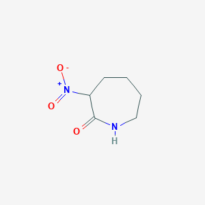 molecular formula C6H10N2O3 B15489003 3-Nitroazepan-2-one CAS No. 6804-88-2