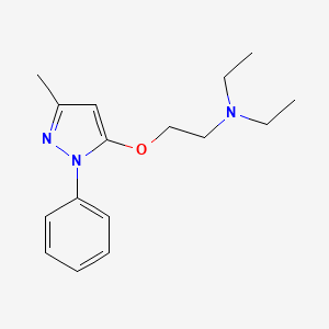 Pyrazole, 5-(2-(diethylamino)ethoxy)-3-methyl-1-phenyl-