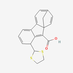 4-(1,3-Dithiolan-2-yl)tetracyclo[10.2.1.01,9.03,8]pentadeca-2,5,7,9,11,13-hexaene-2-carboxylic acid