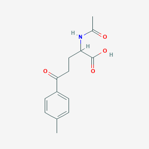 molecular formula C14H17NO4 B15489320 2-(Acetylamino)-5-(4-methylphenyl)-5-oxopentanoic acid CAS No. 5887-80-9