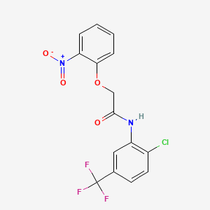 N-[2-chloro-5-(trifluoromethyl)phenyl]-2-(2-nitrophenoxy)acetamide