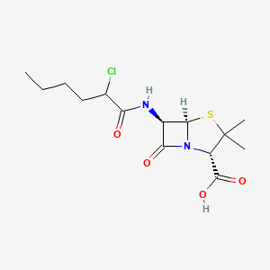 (2S,5R,6R)-6-[(2-Chlorohexanoyl)amino]-3,3-dimethyl-7-oxo-4-thia-1-azabicyclo[3.2.0]heptane-2-carboxylic acid