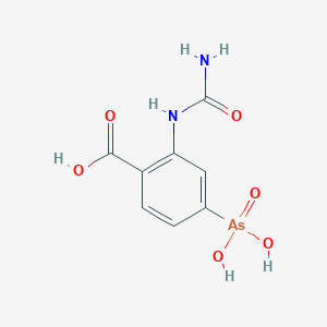 4-arsono-2-(carbamoylamino)benzoic acid