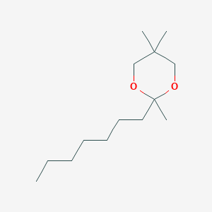 molecular formula C14H28O2 B15489822 2-Heptyl-2,5,5-trimethyl-1,3-dioxane CAS No. 6340-96-1