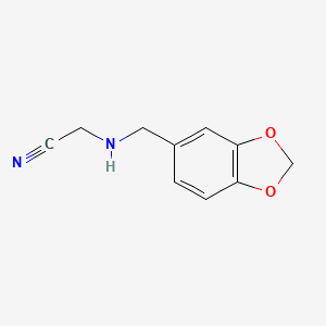 molecular formula C10H10N2O2 B15489831 [(1,3-Benzodioxol-5-ylmethyl)amino]acetonitrile CAS No. 3201-32-9