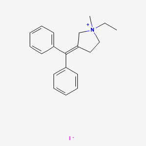 Pyrrolidinium, 3-(diphenylmethylene)-1-ethyl-1-methyl-, iodide