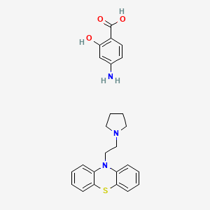 4-amino-2-hydroxybenzoic acid;10-(2-pyrrolidin-1-ylethyl)phenothiazine