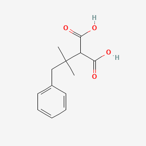 molecular formula C13H16O4 B15490050 (2-Methyl-1-phenylpropan-2-yl)propanedioic acid CAS No. 5243-39-0