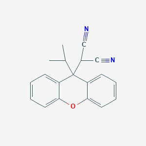 [9-(Propan-2-yl)-9h-xanthen-9-yl]propanedinitrile