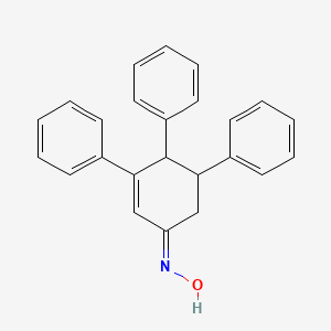 molecular formula C24H21NO B15490134 (NE)-N-(3,4,5-triphenylcyclohex-2-en-1-ylidene)hydroxylamine CAS No. 10462-08-5