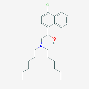 1-(4-Chloronaphthalen-1-yl)-2-(dihexylamino)ethanol