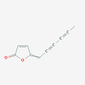 molecular formula C10H6O2 B15490214 5-Hexa-2,4-diynylidenefuran-2-one CAS No. 27762-69-2