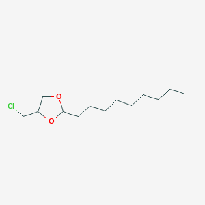 molecular formula C13H25ClO2 B15490223 4-(Chloromethyl)-2-nonyl-1,3-dioxolane CAS No. 6308-19-6