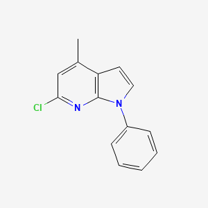 1H-Pyrrolo[2,3-b]pyridine, 6-chloro-4-methyl-1-phenyl-