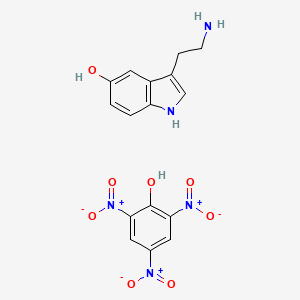 3-(2-aminoethyl)-1H-indol-5-ol;2,4,6-trinitrophenol