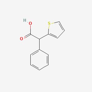 molecular formula C12H10O2S B15490273 Phenyl(thiophen-2-yl)acetic acid CAS No. 6343-63-1