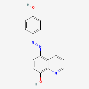 molecular formula C15H11N3O2 B15490278 5-((p-Hydroxyphenyl)azo)-8-quinolinol CAS No. 5087-35-4