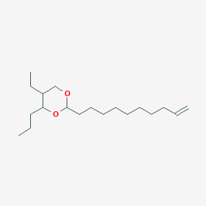 B15490309 2-Dec-9-enyl-5-ethyl-4-propyl-1,3-dioxane CAS No. 5457-50-1