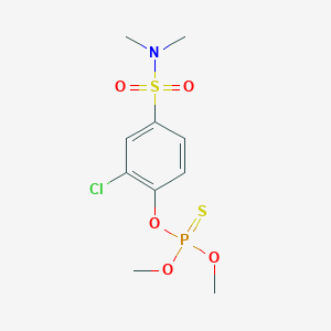 Phosphorothioic acid, O,O-dimethyl ester, O-ester with 3-chloro-4-hydroxy-N,N-dimethylbenzenesulfonamide