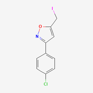 3-(4-Chlorophenyl)-5-(iodomethyl)isoxazole