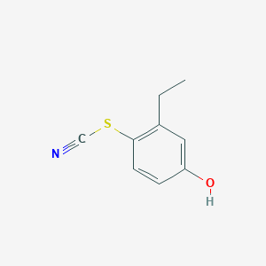 molecular formula C9H9NOS B15490465 (2-Ethyl-4-hydroxyphenyl) thiocyanate CAS No. 6291-20-9