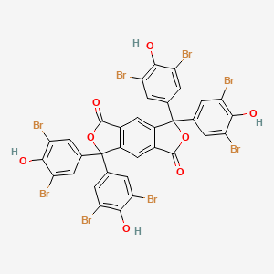 molecular formula C34H14Br8O8 B15490540 3,3,7,7-tetrakis(3,5-dibromo-4-hydroxyphenyl)furo[3,4-f][2]benzofuran-1,5-dione CAS No. 6310-68-5