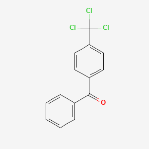 molecular formula C14H9Cl3O B15490562 Phenyl[4-(trichloromethyl)phenyl]methanone CAS No. 1218-90-2