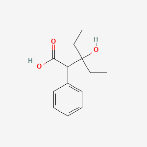 molecular formula C13H18O3 B15490632 3-Ethyl-3-hydroxy-2-phenylpentanoic acid CAS No. 5457-09-0