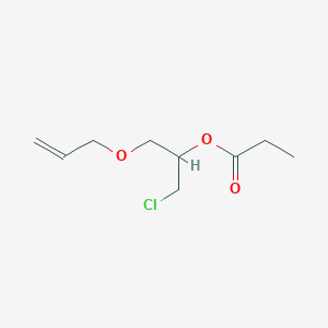 molecular formula C9H15ClO3 B15490650 1-Chloro-3-(prop-2-en-1-yloxy)propan-2-yl propanoate CAS No. 5460-48-0