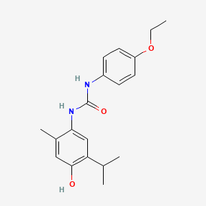 1-(4-Ethoxyphenyl)-3-(4-hydroxy-2-methyl-5-propan-2-ylphenyl)urea