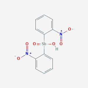 Bis(2-nitrophenyl)stibinic acid