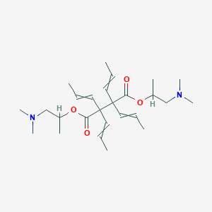 Bis(1-dimethylaminopropan-2-YL) 2,2,3,3-tetrakis[(Z)-prop-1-enyl]butanedioate