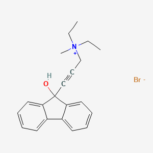 Diethyl(3-(9-hydroxyfluoren-9-yl)-2-propynyl)methylammonium bromide