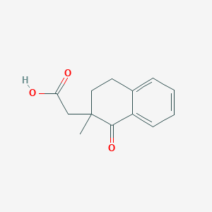 (2-Methyl-1-oxo-1,2,3,4-tetrahydronaphthalen-2-yl)acetic acid