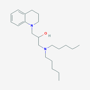 B15491181 1-(3,4-dihydro-2H-quinolin-1-yl)-3-(dipentylamino)propan-2-ol CAS No. 5430-99-9