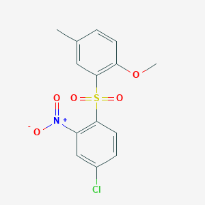 2-(4-Chloro-2-nitrophenyl)sulfonyl-1-methoxy-4-methylbenzene