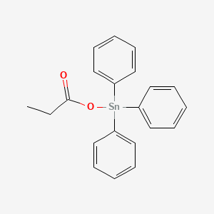 Triphenyl(propanoyloxy)stannane