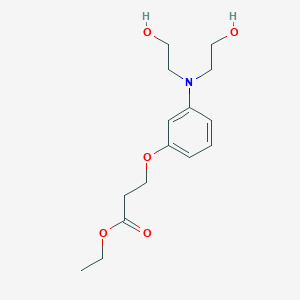 Ethyl 3-{3-[bis(2-hydroxyethyl)amino]phenoxy}propanoate