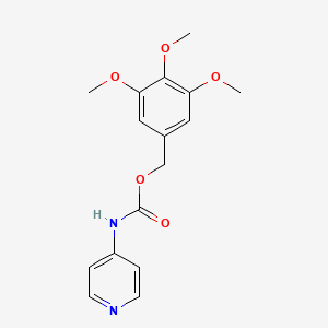 4-Pyridinecarbamic acid, 3,4,5-trimethoxybenzyl ester