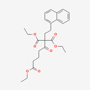 Triethyl 7-(naphthalen-1-yl)-4-oxoheptane-1,5,5-tricarboxylate