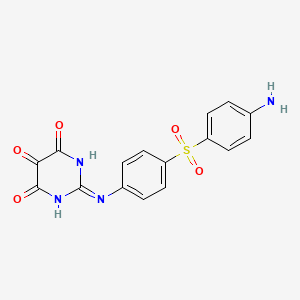 4,5,6(1H)-Pyrimidinetrione, 2-(4-((p-aminophenyl)sulfonyl)anilino)-