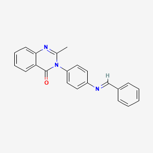 3-[4-(Benzylideneamino)phenyl]-2-methylquinazolin-4-one